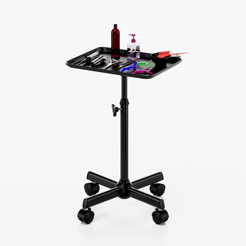 Carrito de herramientas vertical para salón de peluquería, gran capacidad, belleza, peluquería, bandeja de aluminio, arte de uñas, estante de almacenamiento móvil