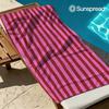 Roze & Rode Gestreepte Sneldrogende Badhanddoek Microvezel strandhanddoek lichtgewicht zwemmen kamperen yoga strand uit