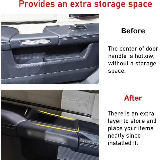 TTCR-II For Ram 1500 Door Side Organizer Tray      2024 2025 2026, For Ram 1500 Door Pocket Ert 4 Pcs (Does Not Fit 2500 3500