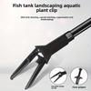 1Pcs Black Aquarium Plastic Tweezer 50cm Fish Tank Cleaning Tool  for Aquarium Maintenance