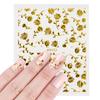 20pcs 3D Beauty Nail Sticker Sets Golden Flower Bronzing DIY Adhesive Tips Transfer Art Hollow Foils