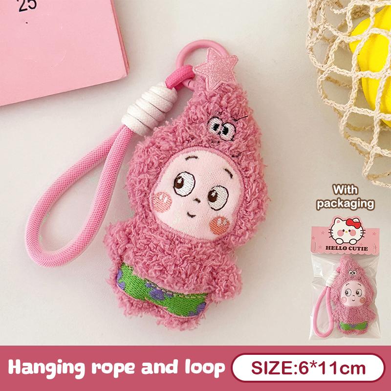 

Cute Cartoon Star Doll Plush Pendant Girly Heart Kawaii Toys Keychain Backpack Decorative Hanging Girlfriend Gifts