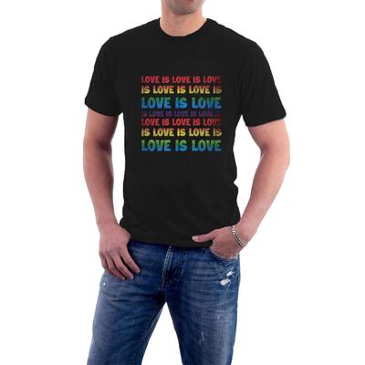 LIEBE IST LIEBE T-Shirt REGENBOGEN Gay Pride Eurovision LGBTQ+ CHARITY T-Shirt