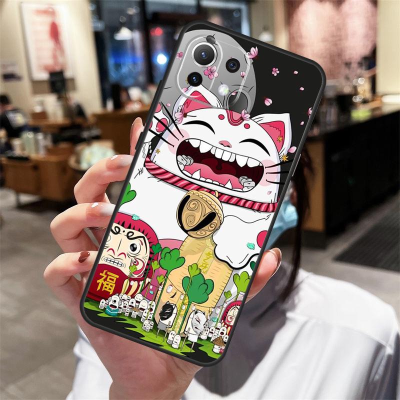 Maneki Neko Lucky Money Cat Case For Xiaomi 17 Pro Max 14 15 Ultra 13T 14T 15T Pro POCO X7 Pro X3 X5 X6 F5 F6 F7 F8 Cover