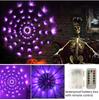 Halloween LED Lights Glowing Spider Web Halloween Decoration Lights for Yard Window Decorations Halloween Party Supplies