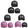 Pack Of 3 Embroidered Baseball Cap For Family Cotton Polyester Blend Adjustable Size Sun Shade Y08E