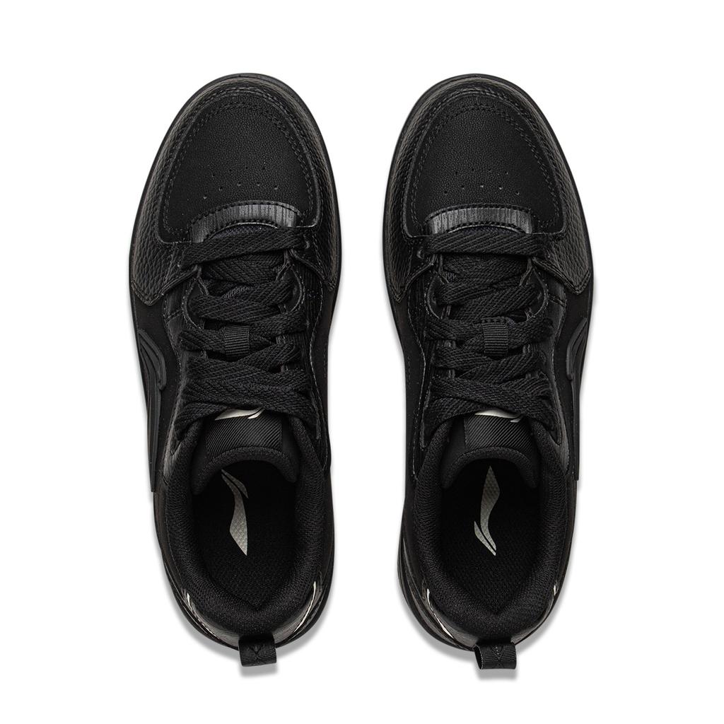 Li Ning Tianji Soft Slip Resistant Cushioning Abrasion Resistant Low top Skateboard Shoes Women's Black AGCV342-4