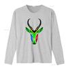 Südafrika Springbok Print T-Shirt Einzigartiges Design Bequemer Stoff Perfekt für Sport und Freizeitwear vintage Gewaschen