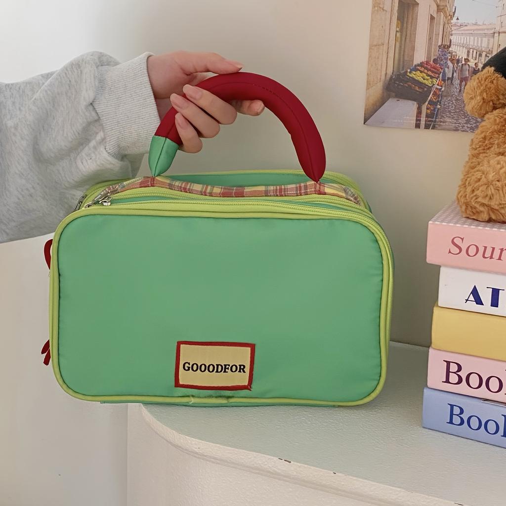 Travel Essentials; Suitable for Travel and Outings, Large Capacity Makeup Bag with A High-end Feel and Contrasting Colors