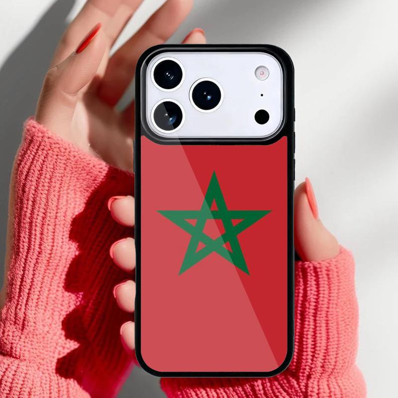 Morocco Flag Coat Of Arms Symbol Phone Case for iPhone 17 Air 16e 15 14 13 Pro Max Back Cover for 12 11 Pro Coque