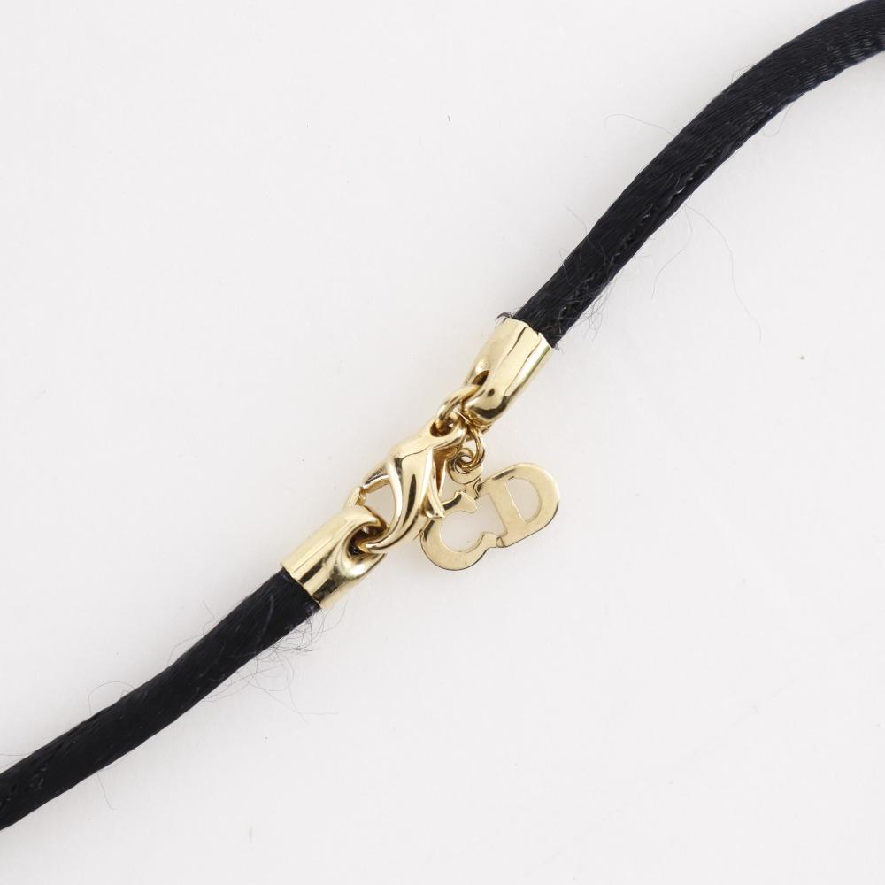 Dior logo Necklace Plated Gold 10.3g Women Used