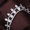 High luxury handmade bride zircon necklace crystal double row neck chain atmospheric fashion atmosphere niche jewelry