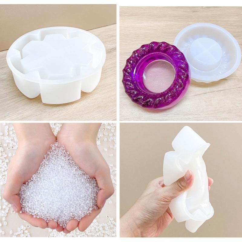 Ashtray Storage Tray Silicone Mold Geometry Epoxy Resin Molds Easy to Clean