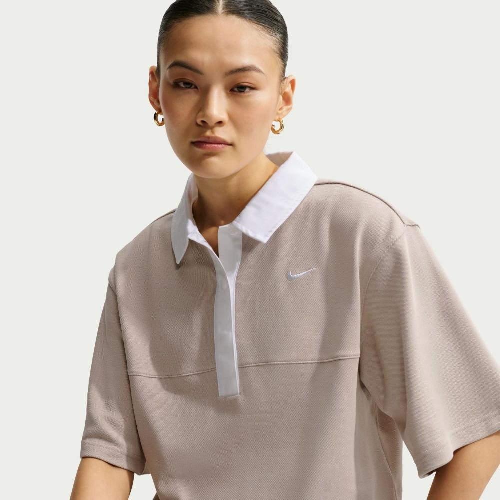 Женская футболка-поло Nike Street ESs Ss Polo Ii Белая If5599 236crm XS