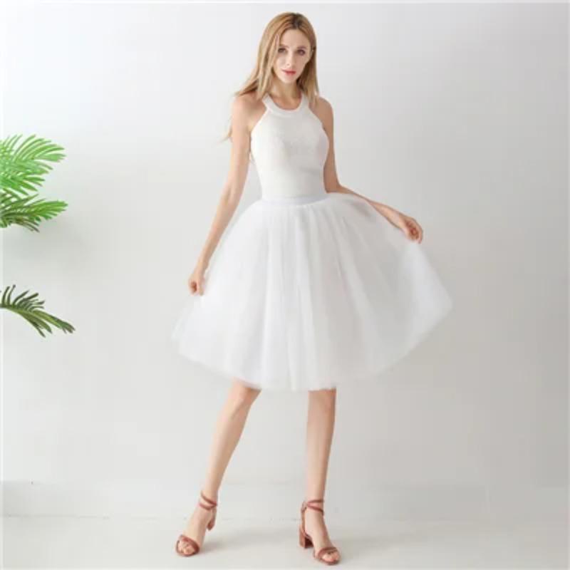 

Black Pleated Skirt Sexy Midi Tulle Skirt High Waist Full Lining Adult Tutu Korean Style Women Jupe Faldas One Size