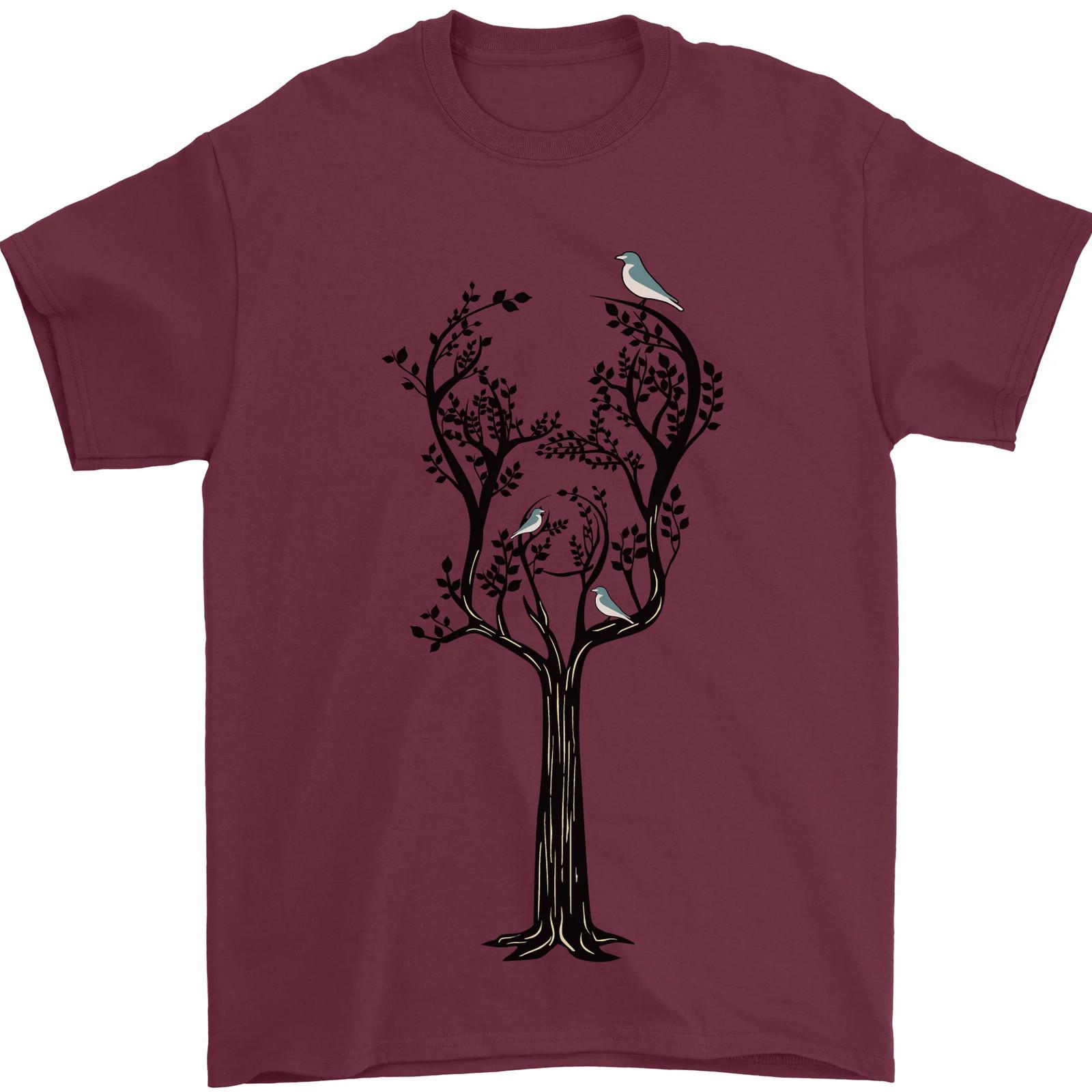 Acoustic Guitar Tree Guitarist Musical Group Men T-shirt XL