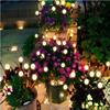 6 Led Solar Light Outdoor Garden Decoration Landscape Lights Firework Firefly Lawn Lamps Country House Decor Lamp