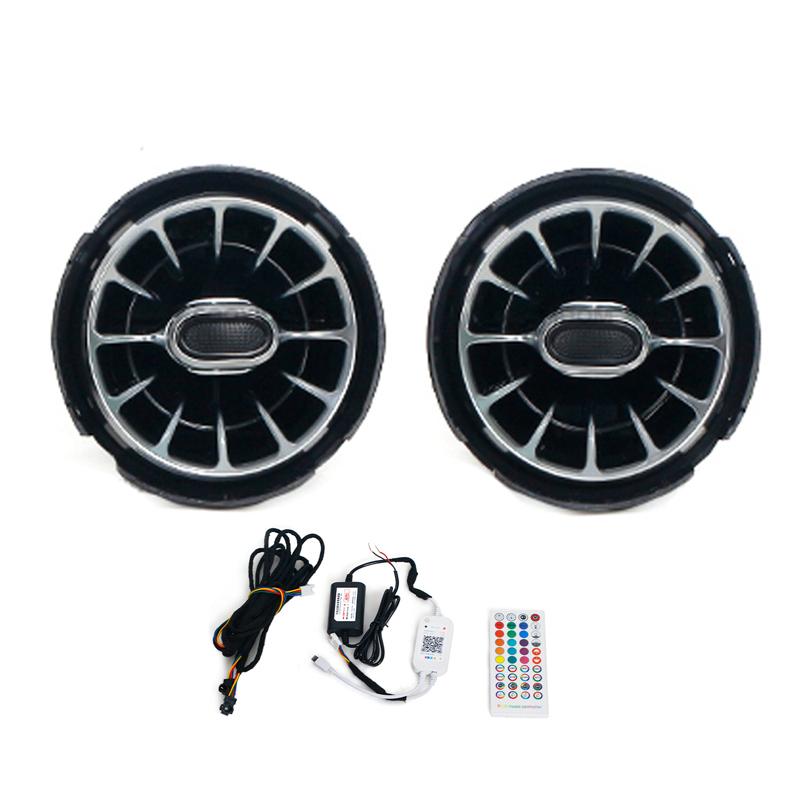 

Для KIA K3 2019-2025 Передняя панель 2 шт. Дефлектор вентиляции кондиционера Турбо Внутренняя отделка Светодиодная подсветка салона Автоаксессуары