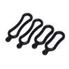 4Pcs schwarz Gummiband PVC Ring für T6 LED Scheinwerfer Bike Scheinwerfer Fahrrad