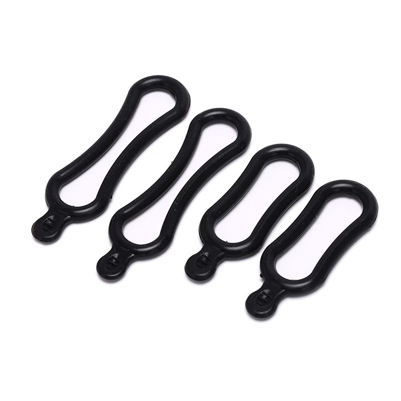 4Pcs schwarz Gummiband PVC Ring für T6 LED Scheinwerfer Bike Scheinwerfer Fahrrad
