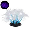 Artificial Sunflower Coral Silicone Simulation Water Plant Aquarium Fish Tank DecorationBlue