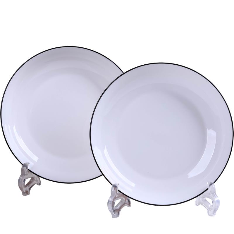 Цзиндэчжэнь Керамические обеденные тарелки в скандинавском стиле с подглазурной росписью 8-inch Deep Plate (Set of 2)