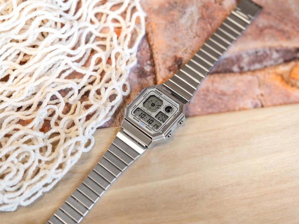 Casio Collection Resin and Steel Watch A130WE-7AEF