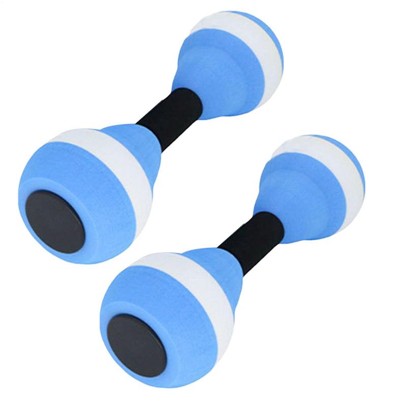 1 Pair Water Aerobics Dumbbell Aquatic EVA Barbell Aqua Fitness Arm Exercise Dumbbell Pool Swimming Yoga Exercise Equipment