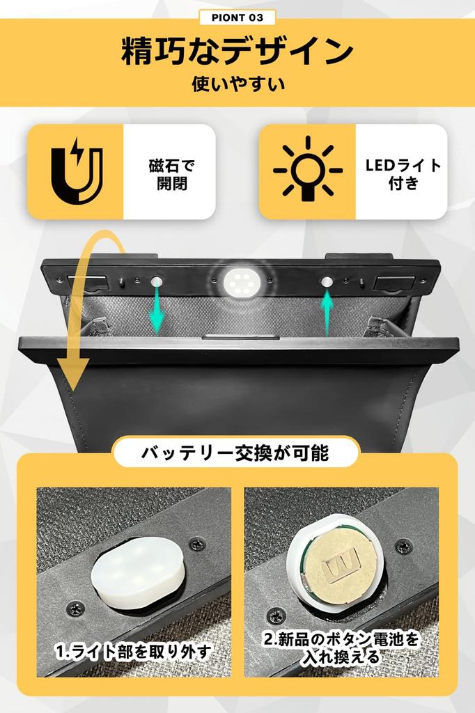 Slim Car Trash Can with Hook and LED Made of Magnet PU Large Fits Multiple Car Suitable for Passenger and Rear Convenient Car and Trash Bag Included