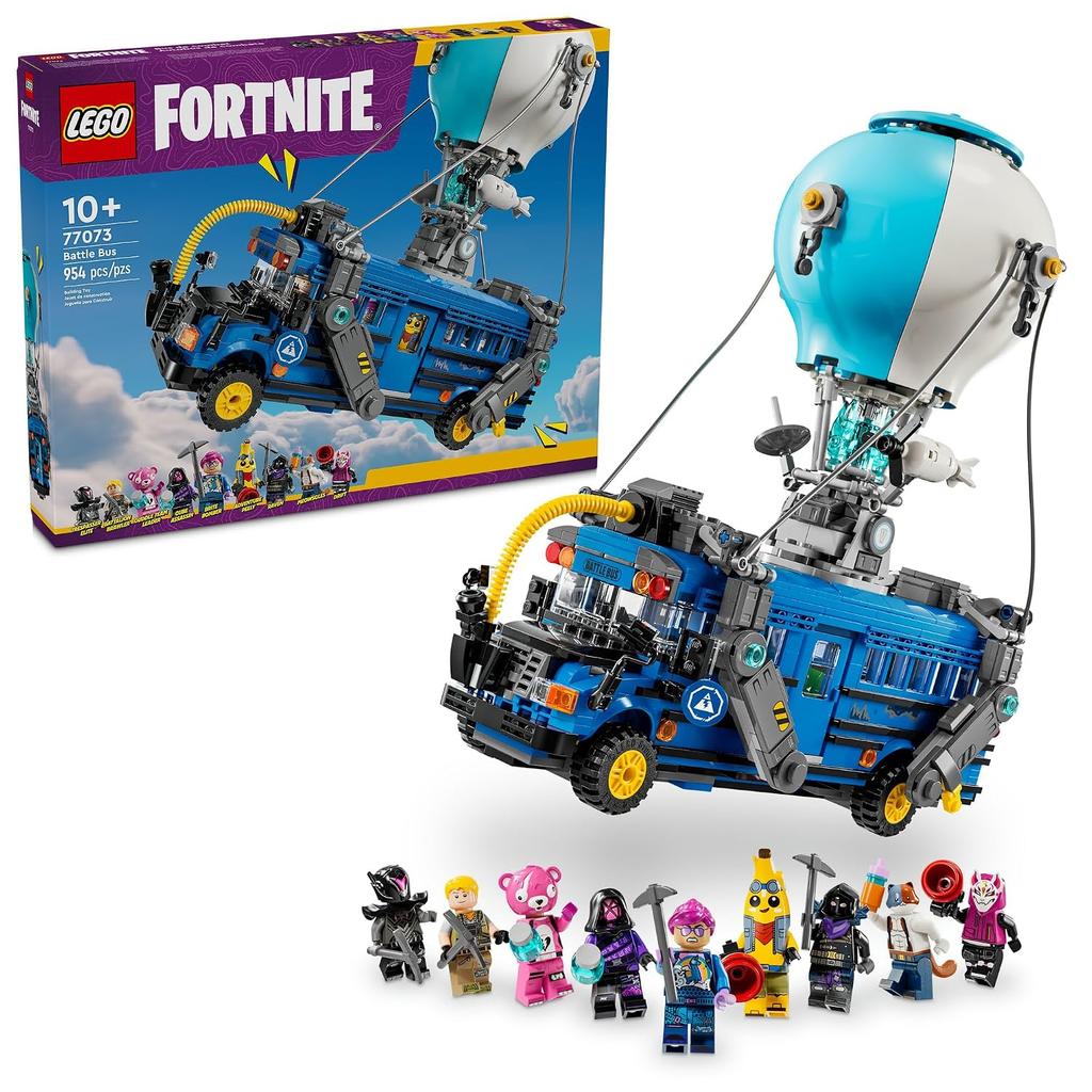 LEGO Fortnite Battle Bus toy birthday present block Fathers Day boy girl child 10 years old 11 12 elementary school student game vehicle car mini