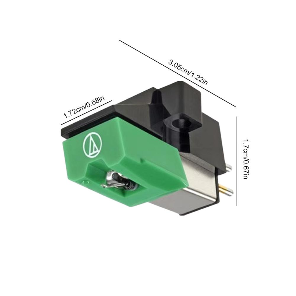 AT95E Moving Magnet Stereo Cartridge Stylus MM Vinyl Cartridge MM Cartridge Needle for LP Vinyl Record Player Turntable