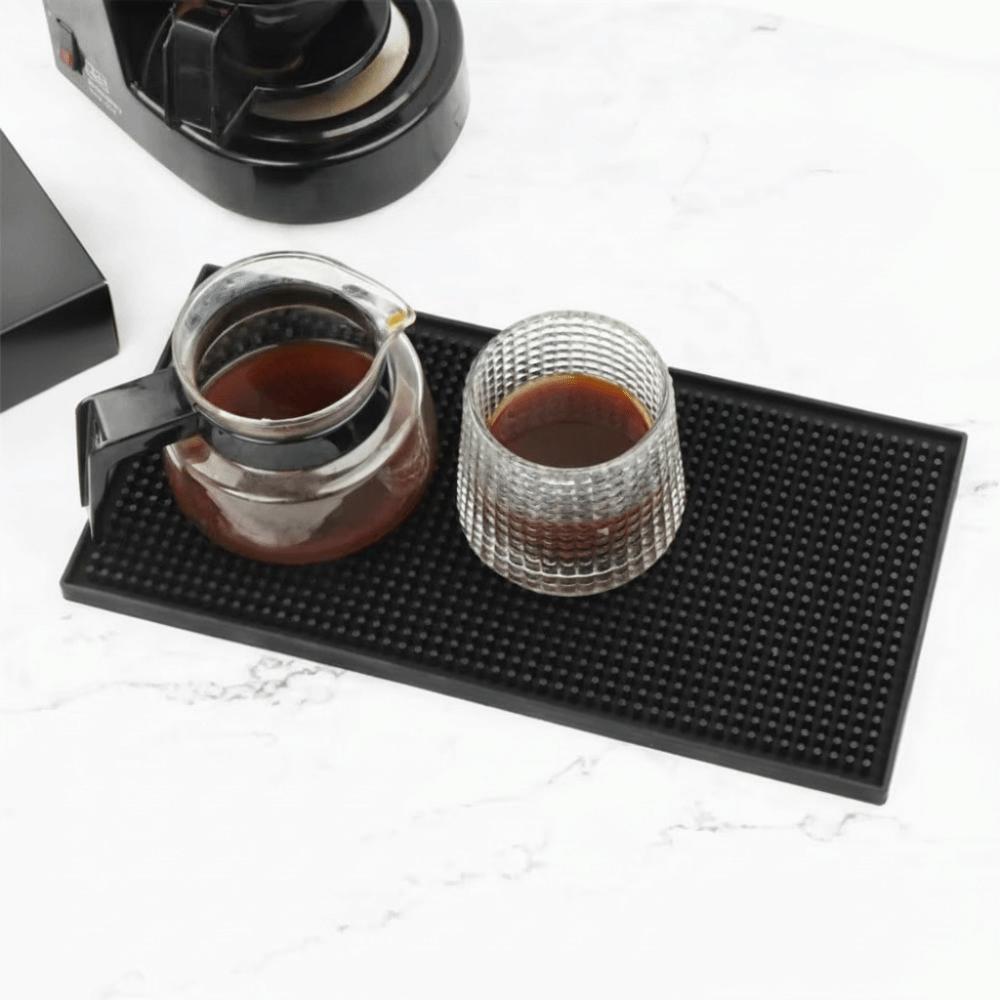 Non-Slip Base Silicone Bar Mat Liquid Absorbent Coffee Spill Mat Countertop Bar Mat  For Bars