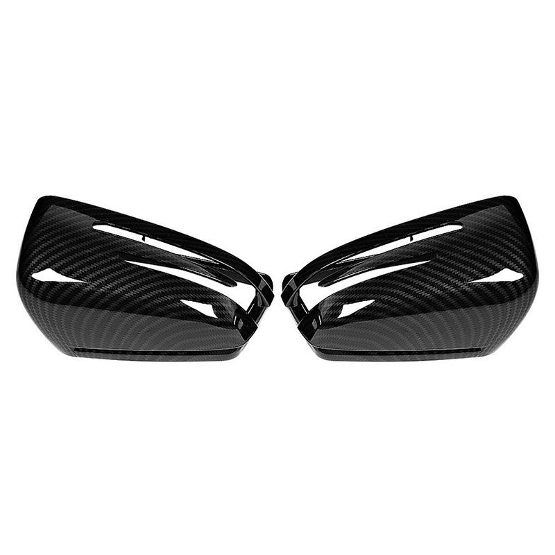 For Mercedes Benz A B C Class W176 W246 W204 Car Door Side Mirror Shells Carbon Fiber Rearview Mirror Cap Exterior Parts