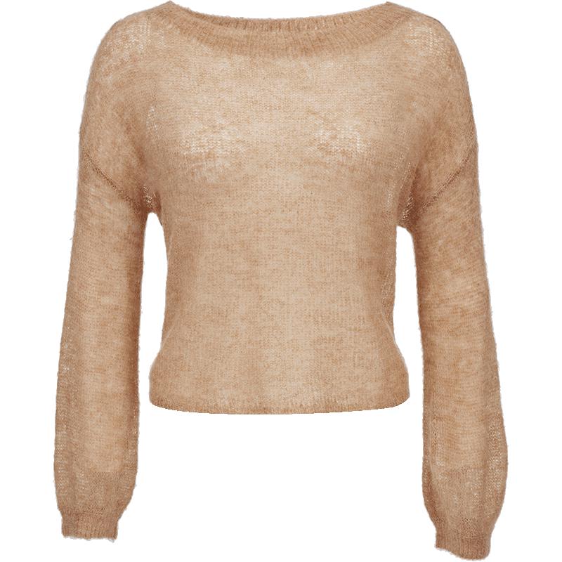 VEROMODA Women's Merino Wool Mohair Blend Slouchy Knit Sweater
