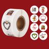 100-500pcs Merry Christmas Snowman Sticker Christmas Party Decor Sticker New Year Gift Box Sealed Baking Cake Tag