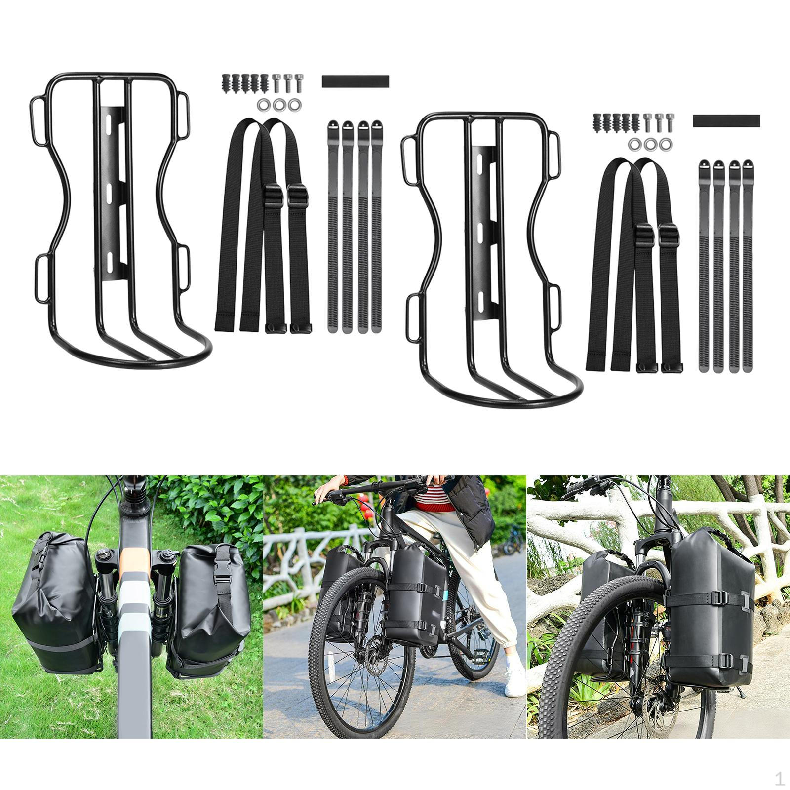 

1 Pair Front Bicycle Rack Mounts Kit Aluminum Alloy Luggage Carrier Racks