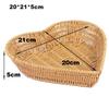 Multipurpose Imitation Rattan Fruit Plate  Wedding Candy Flower Storage