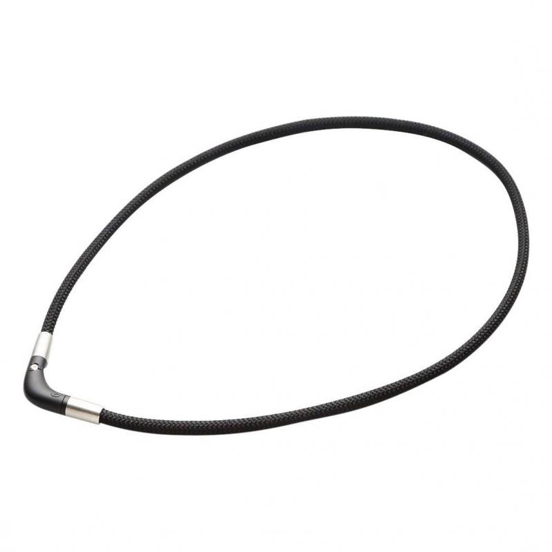 Lakwa Neck Magnetic Titanium Necklace V Type Black 45cm
