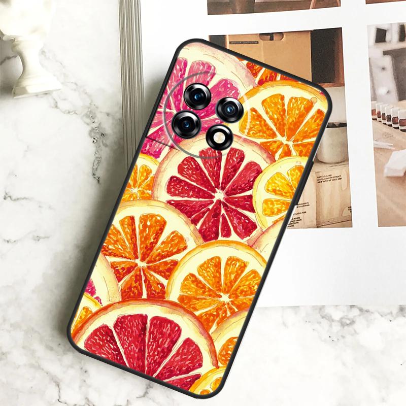 Etui Summer Fruit Lemon do OnePlus 11 12 12R 9 10 Pro 10R 9R 8T 10T Nord CE 2 3 Lite 2T N10 N20 N30 CE4