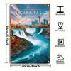 Metal Poster Niagara Falls Wall Art, Vintage Tin Sign for Living Room Home Decor, Retro Metal Wall Decor