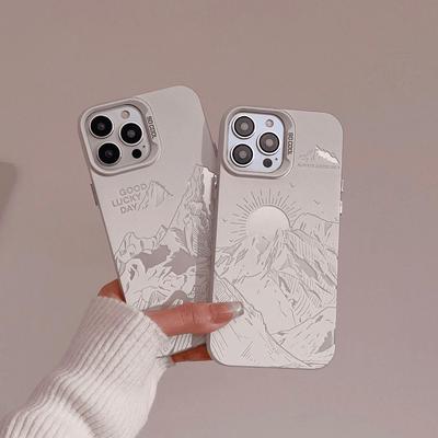 Auksinės saulės šviesos madingas prekės ženklo telefono dėklas Apple 17 Pro, 15 Pro Max, 14/13, 16/XS