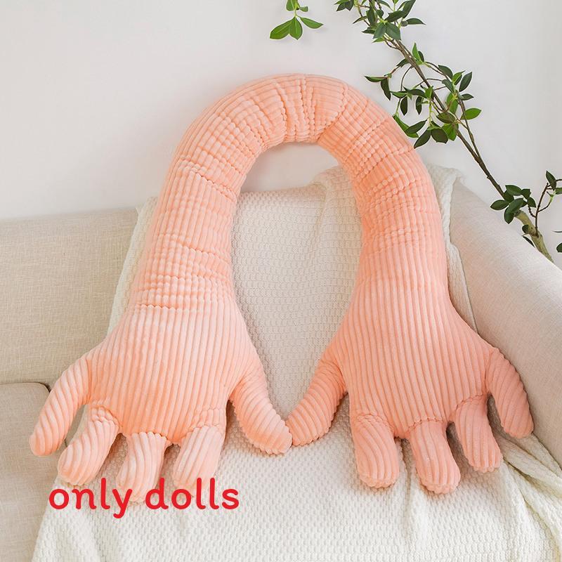 Cuscino Peluche Forma Mano Blu Creativo Divertente Nordico Regalo Per Ragazze e Ragazzi