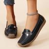 Plus Size Women's Slip-On Moccasins - Soft Sole, Lightweight, Casual Flats for Moms