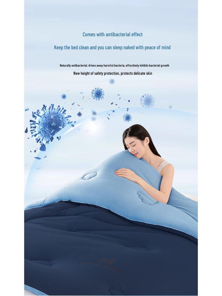 Knitted Cotton Cloud Quilt: Deep Sleep, Warm & Soft for All Seasons