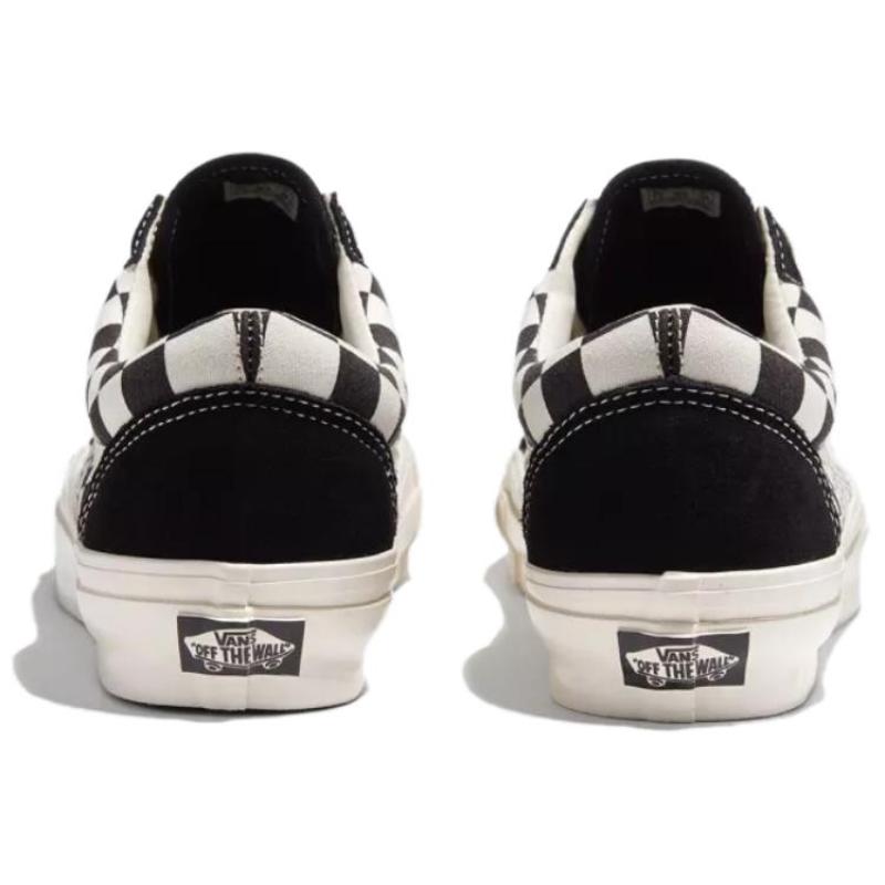 Vans Old Skool 'Radial Checkerboard Black Marshmallow' Sneakers VN000CY2T5O