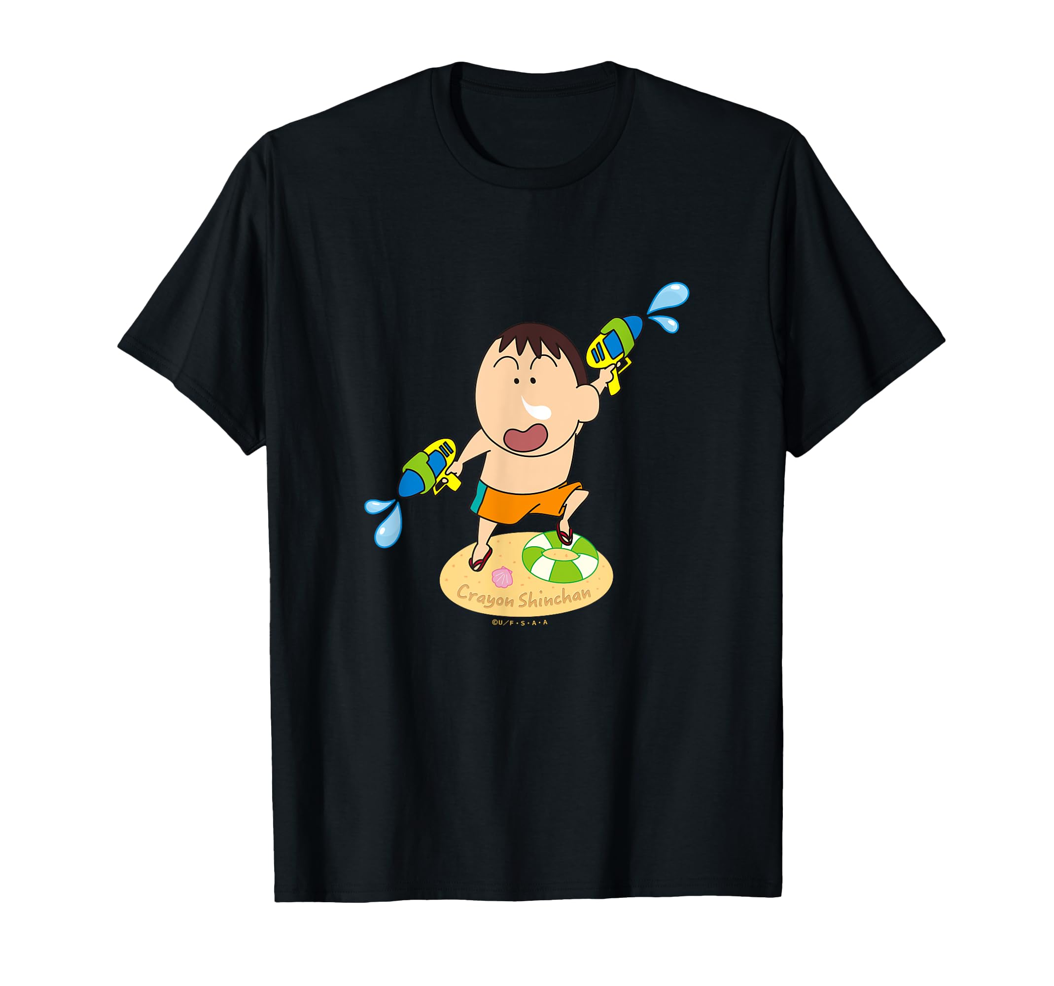 

Crayon Kasukabe Defense Shin-chan Force! Water! Bo-chan T-shirt чорний