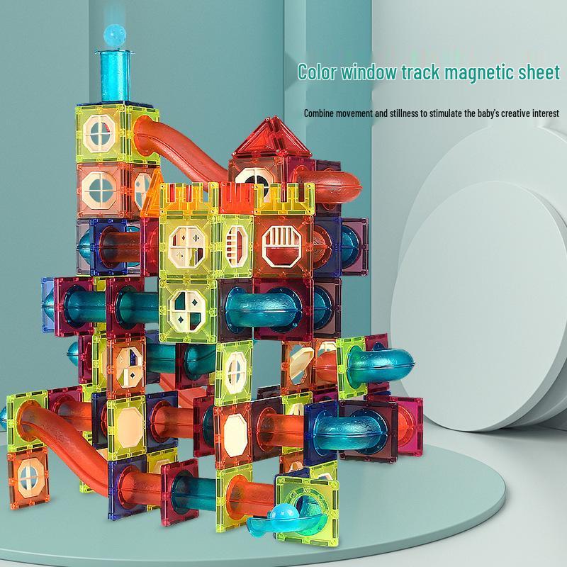 Colorful Roller Ball Building Blocks: Educational Construction Toy for Early Learning