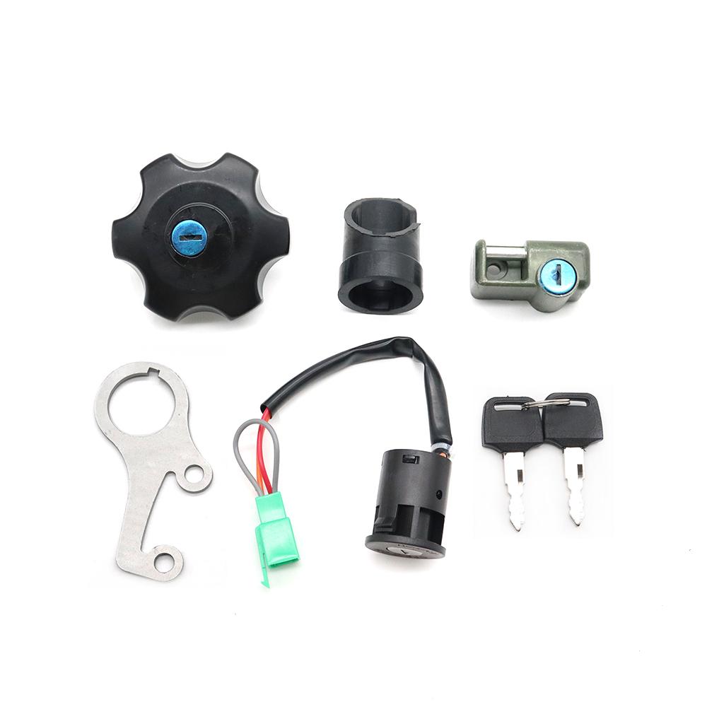 

Motorcycle Ignition Switch Fuel Gas Cap Cover Seat Lock Set For Suzuki DRZ 400 DRZ400 S SM 2000-2024 As Picture Showed