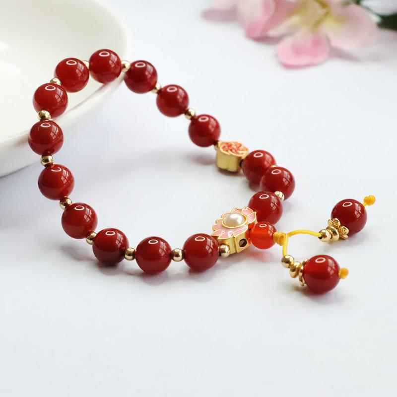 2026 Red Agate Bracelet South Jewelry Ornament Factory Live Delivery S2100306