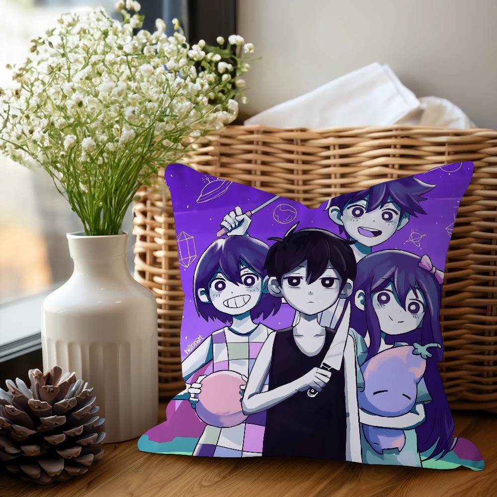 Horror Video Game O-Omori Personalized Pillow Cover Kids Bedroom Wild Party Decor Pillowcase Kid Birthday Shower Gift